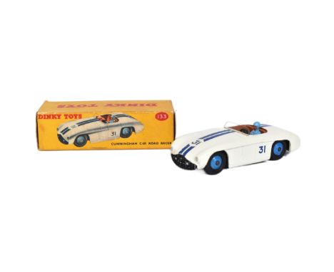 Dinky Toys - No. 133 Cunningham C-5R Road Racer - an original vintage Dinky Toys made boxed diecast model No. 133. White, wit