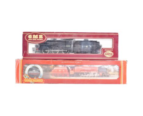 Model Railway - two vintage OO gauge locomotive engines, comprising of; an Airfix GMR Fowler LMS No. 54122-6 and a Hornby No.