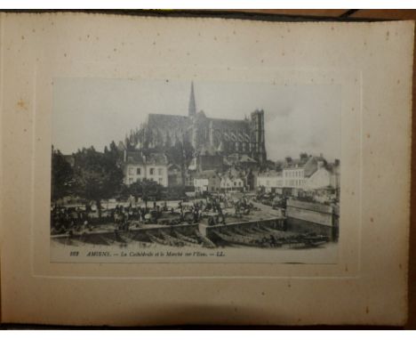 Vintage album of French scenic postcards