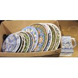 A Barratts part dinner/tea service to include teapot, cups and saucers, dinner plates, side plates