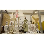 Seven various table lamps (7)