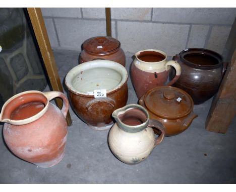 A quantity of ceramic pots and jugs etc