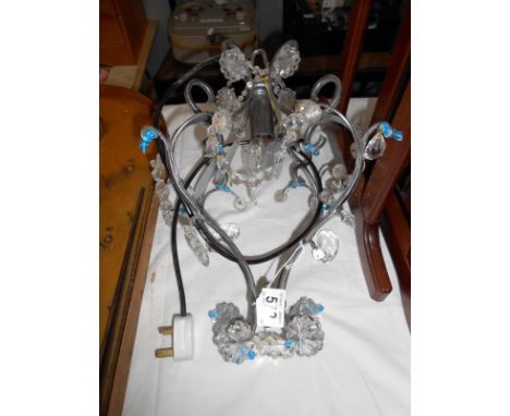 A small chandelier