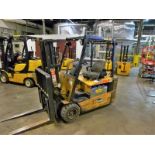 Caterpillar fork lift truck, mod. EC20KT, ser. no. ETB5A50660, 48V electric, 3750 lbs cap., 159