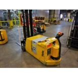 Yale walk-behind fork lift truck, mod. MCW040LEN24TV072, ser. no. C819N01591B, 24V electric, 3700