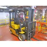 Yale fork lift truck, mod. GLC060VXNDAQ084, ser. no. C910V01937N, LPG, 4000 lbs cap., 240 in. lift