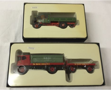 2 boxed Corgi limited edition Vintage Glory of Steam models: 1. Sentinel Platform Wagon, Trailer & Load 'United Africa' & 2. 