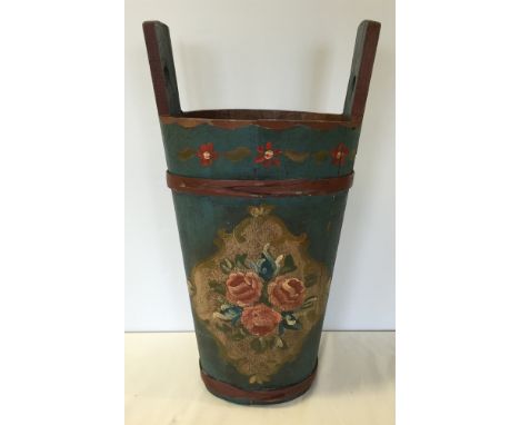 Bargeware style vintage umbrella/stick stand.