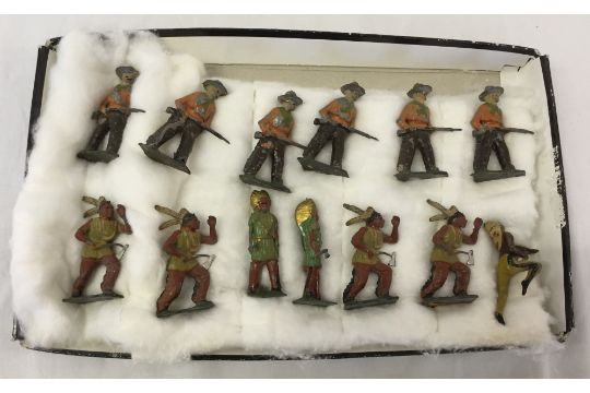 lead cowboy and indian figures