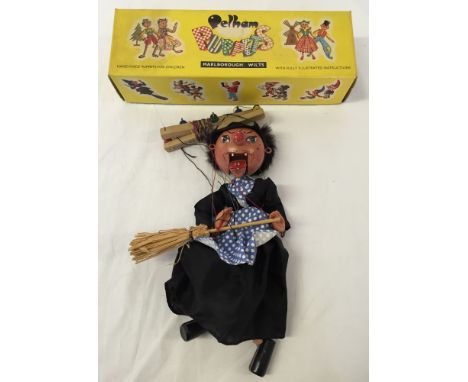 A c1960s Pelham puppet witch in original box.