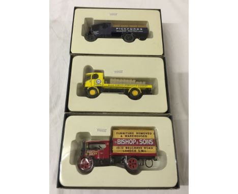 3 boxed Corgi limited edition Vintage Glory of Steam models: 1. Foden Flatbed Steamer with Liftvan 'Bishop & Sons', 2. Sentin