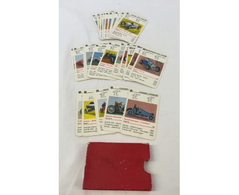 A set of German vintage Trumps cards c.1960's with Grand Prix/racing cars.