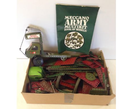A box of Meccanno including Army.