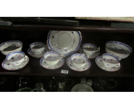 A vintage 17 piece tea set.