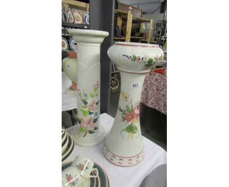 Two ceramic pot stands.  (Collect only)