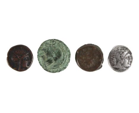 Greek coins - Alexander The Great and Athens Lot comprises a silver drachm (posthumous) Alexander the Great 336-323BC. Reason