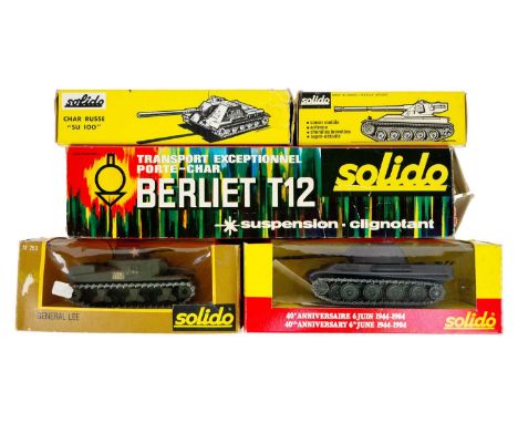 Solido Military Vehicles boxed (x5)  Lot comprises five boxes (some age wear) containing the following:40th Anniversary D Day