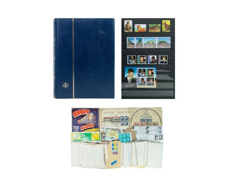 Gibraltar - u.m. GB and other stamps  Comprising blue stockbook containing:Approx. £70 face of u.m. Gibraltar stamps 1990's t