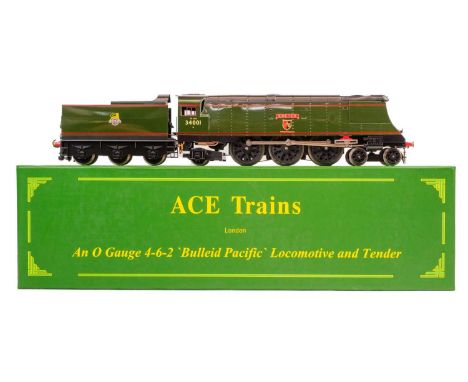 Ace Trains 'O' Gauge West Country locomotive and tender - West Country interest A superb boxed model of Bulleid Pacific West 