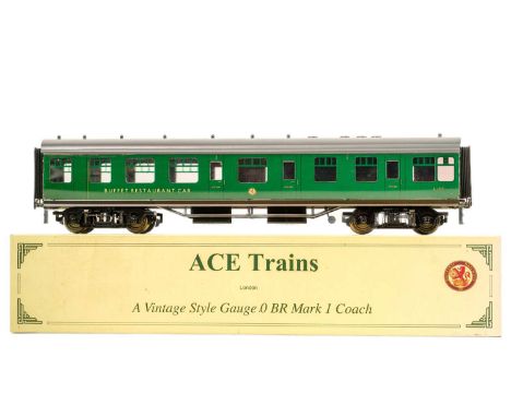 Ace Trains 'O' Gauge BR green Southern Region livery Buffet / Restaurant Car A superb boxed model of BR Mark 1 coach No. S171