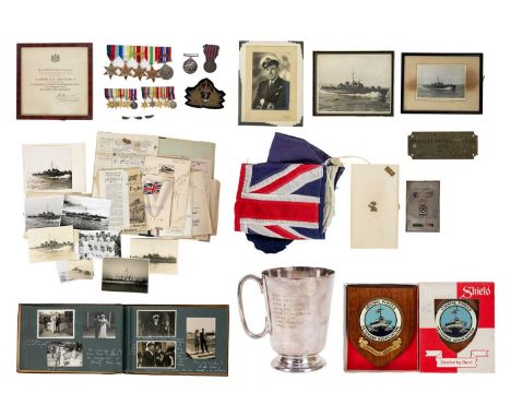 World War 2 Naval Medal group and comprehensive archive for temp. Lt W.J. Haymes RNVR  Comprising:World War 2 group of five m