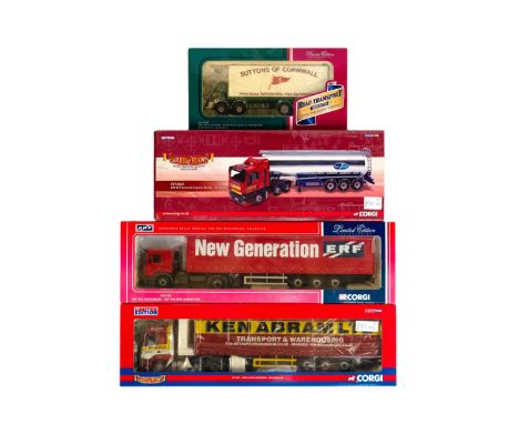 Corgi boxed Heavy Haulage Commercial Vehicles including Cornish Interest (x4)  Comprising:CC13424 ERF ECT General purpose tan