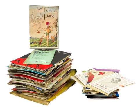 Film and Theatre programmes 1930's to 1980's - a large quantity  A plastic tub containing a large quantity of programmes. Not