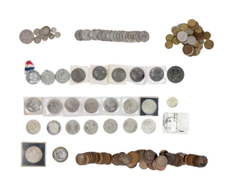 GB, Gibraltar etc includes silver coinage & medallions - Royal Visit to Geevor Mine, Cornwall  Lot comprises:18x 50pence incl