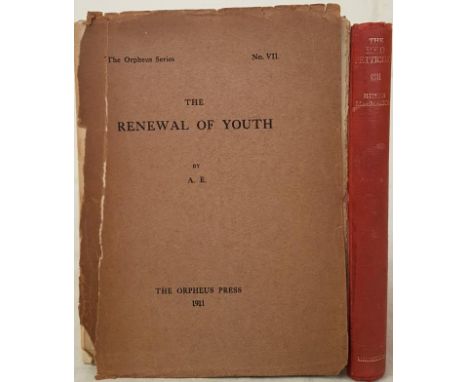 A.E. The Renewal of Youth. 1921 1st and Bryan McMahon. The Red Petticoat and Other Stories. 1955. 1st edition of Kerry author