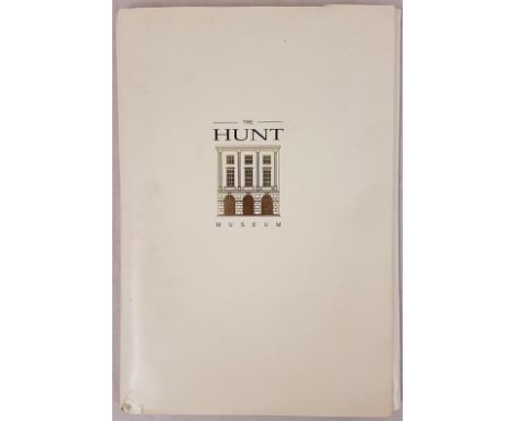 The Hunt Museum Limerick: portfolio of mss and booklets from various years. Opening of Custom house in 1997; Friends literatu