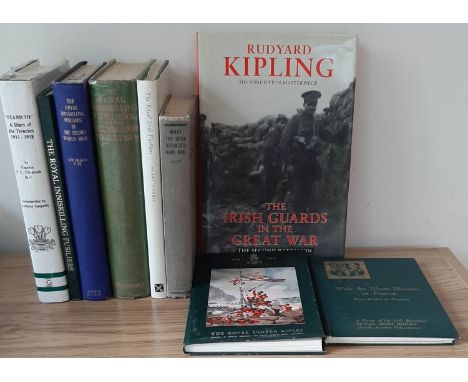 Irish in the British Army (9 vols): Three volumes on the Royal Inniskilling Fusilieers, others on the Royal Irish Fusiliers, 