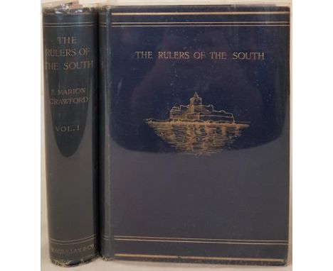 F. M. Crawford. The Rulers of the South. Sicily, Calabria and Malta. 1900. 1st edit. 2 volumes. !st. Illustrated. Historic wo