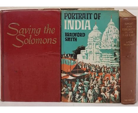 Travel Far East: Saving the Solomons, (1947). Bergman, Sport and Exploration in the Far East, (1933); both 8vo and vg. Bradfo