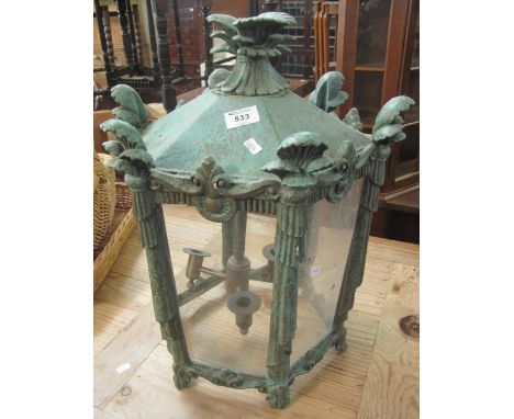 Modern Victorian style hall lantern.(B.P. 24% incl. VAT)   CONDITION REPORT:  51cm High34cm Wide