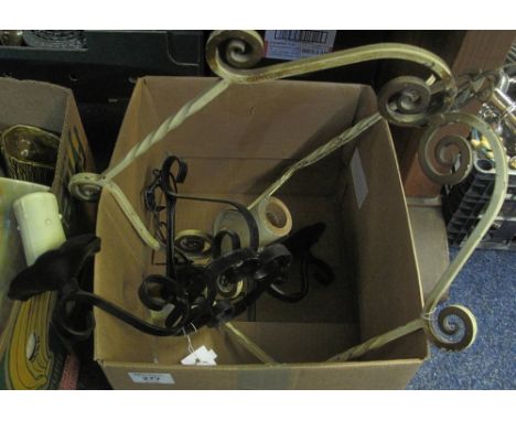 Modern metal candelabrum hanging light fitting.(B.P. 24% incl. VAT)