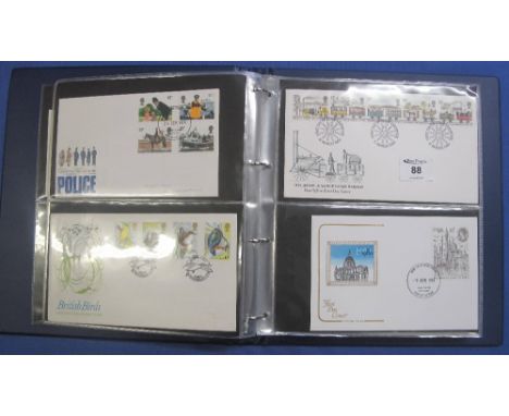 Great Britain selection of First Day Covers in blue stamp album, 1969 - 2000 period.(B.P. 24% incl. VAT)