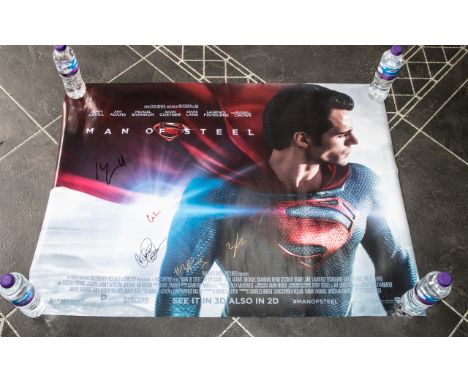 Superman Man Of Steel Brilliant First Edition Quad Poster Signed By Acclaimed Star &amp; Crew
It is a first edition quad post