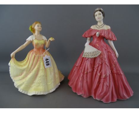 Two figurines- Royal Worcester and Royal Doulton Deborah