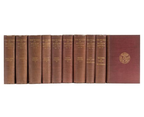 NO RESERVE Ruskin (John) The Works, edited by E.T.Cook and Alexander Wedderburn, 39 vol., "Library Edition", limited edition,