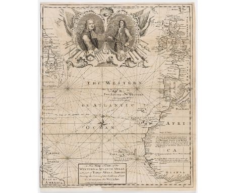 NO RESERVE Atlantic.- [Bowen (Emanuel)] A New Map or Chart of the Western or Atlantic Ocean, with Part of Europe Africa &amp;