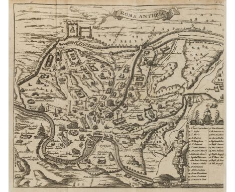 Kennett (Basil) Romæ antiquæ notitia: or, The antiquities of Rome, 11 engraved plates, some folding, final f. with errata / a