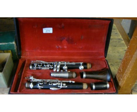 A vintage Empire Hawkes of London clarinet.
