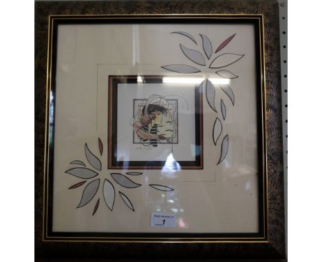 Graham Illingworth pencil signed print 'Plume', inset in contemporary frame.