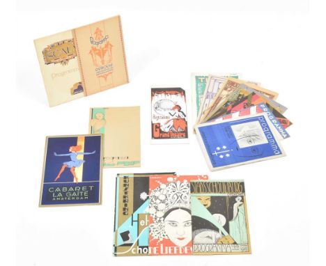 Ca. 1900-40. Incl. programmes for theatres in a.o. Utrecht, Haarlem, Hilversum, Leiden and Amsterdam. Programmes des. by a.o.