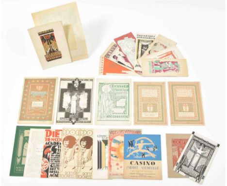 Early to mid 20th cent. All from the Koninklijke Schouwburg in the Hague and Concert Gebouw in Amsterdam. Programmes des. by 