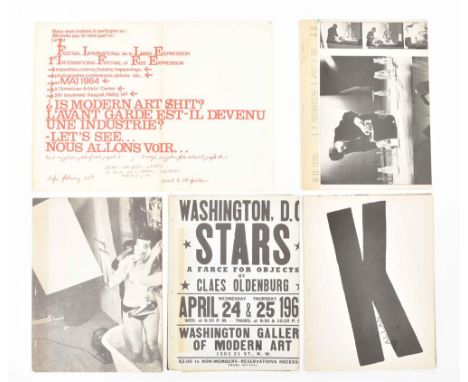 Cologne, Wolf Vostell, 1964. Stapled sheets deriving from the original Happening issue, 28 x 21 cm, with glued on title label