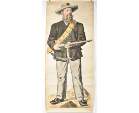 Large chromolithogr. poster on 3 attached sheets. 162 x 68 cm (in total). Numb. "179" below the image. Weissenburg, C. Burckh