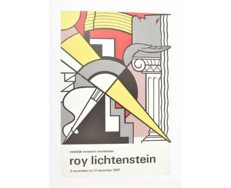 Poster, offset lithograph in bright colours, 95 x 63.5 cm, designed by the artist for his exhibition at the Stedelijk Museum.