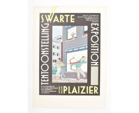 Lithogr., 1982. 73 x 53 cm. Signed in pencil "voor Joop". (2) Joost Swarte in de/ à l'art shop. Offset, 1986. 70 x 50 cm. (3)