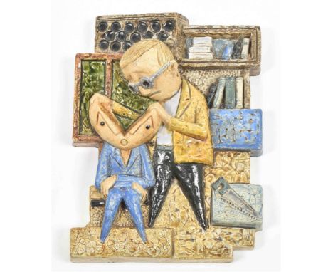Ceramic. Utrecht, Westraven, ca. 1970. From the series 'Professions'. 25 x 19 cm. 